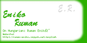 eniko ruman business card